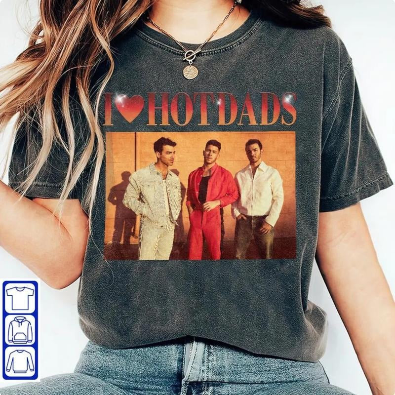 I Love Hot Dads Shirt, Daddy Shirt Hoodie, Sweatshirt | DripVista.com