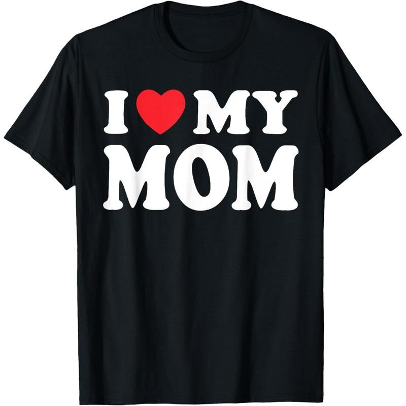 I Love MY MOM T-Shirt made in usa Hoodie, Sweatshirt | DripVista.com