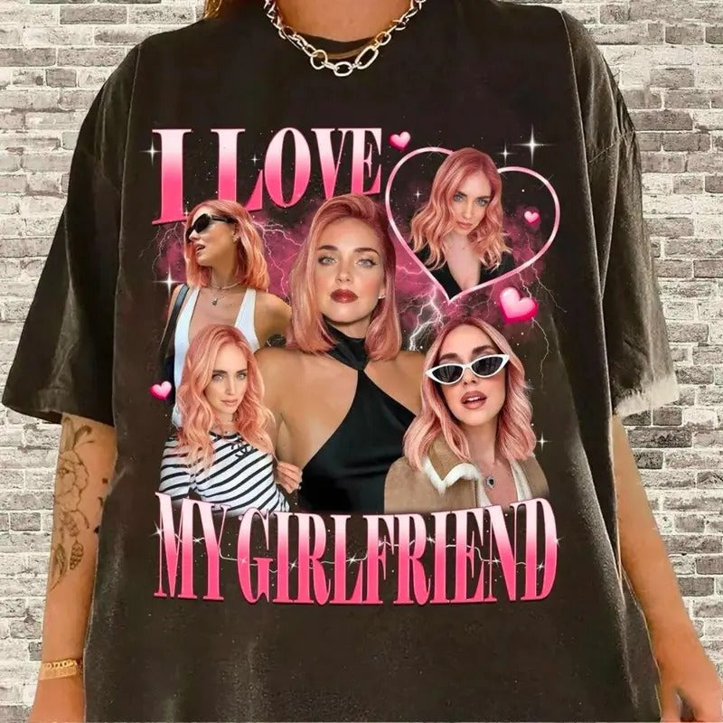 I Love My Girlfriend Shirt Custom Photo, Valentine Gift I Love My Girlfriend Custom Picture, Girlfriend Bootleg...