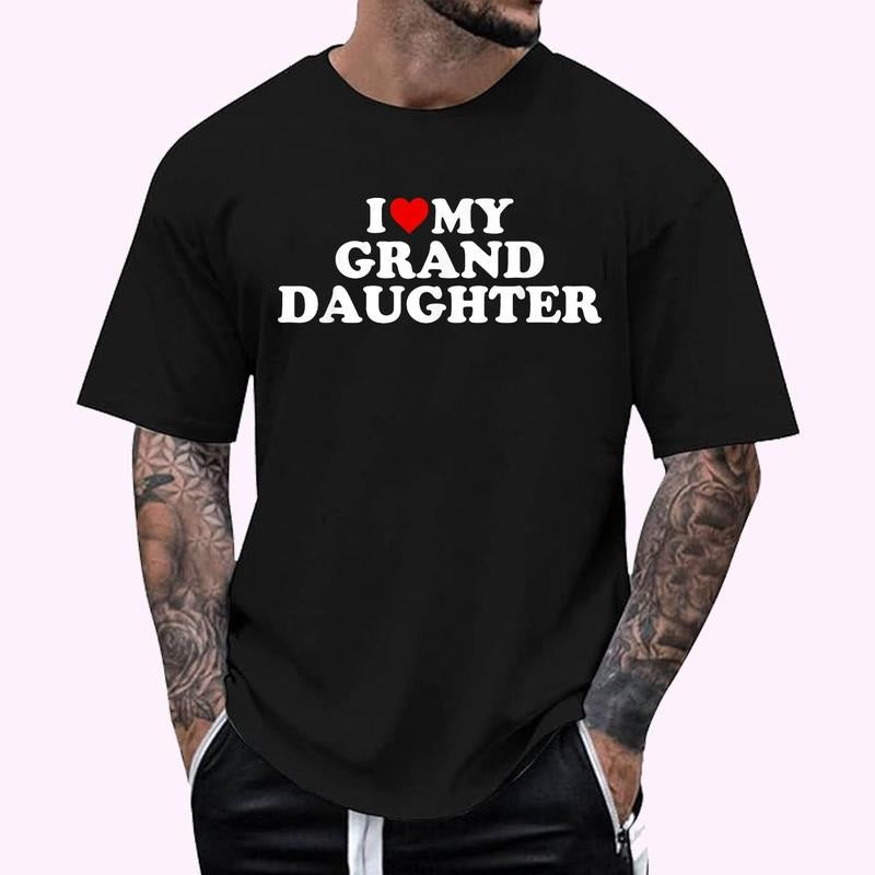 I Love My Granddaughter T-Shirt - Heart My Grand Daughter T-Shirt