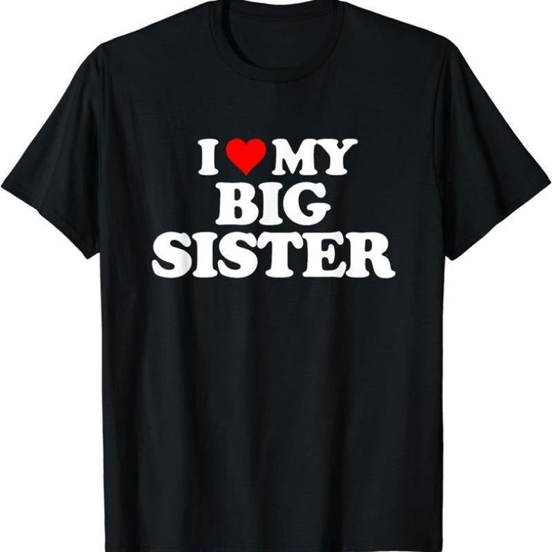 I Love My Sister T-shirt, I Heart My Sister Sweatshirt, Sibling Tee Hoodie, Brother Gift, Sister Shirt For Him, I Love My...