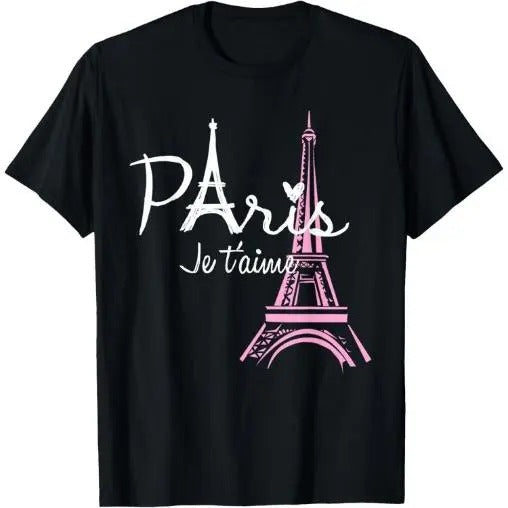 I Love Paris Eiffel Tower France French Souvenir T-Shirt Made in USA Hoodie, Sweatshirt | DripVista.com