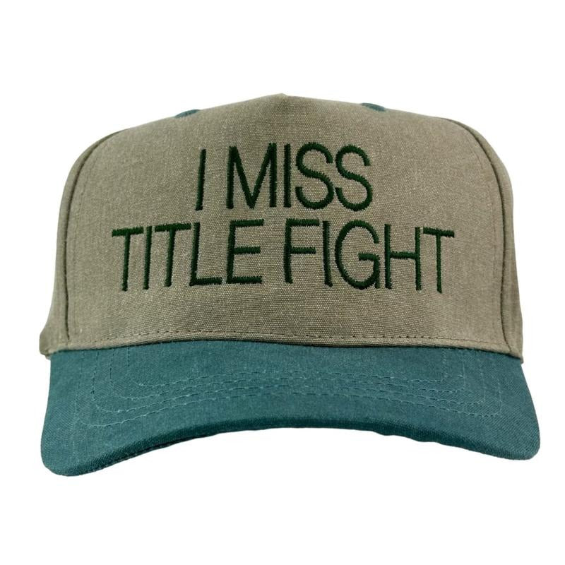 I MISS TITLE FIGHT custom embroidery SnapBack hat band T-Shirts, Hoodie, Sweatshirt | DripVista.com
