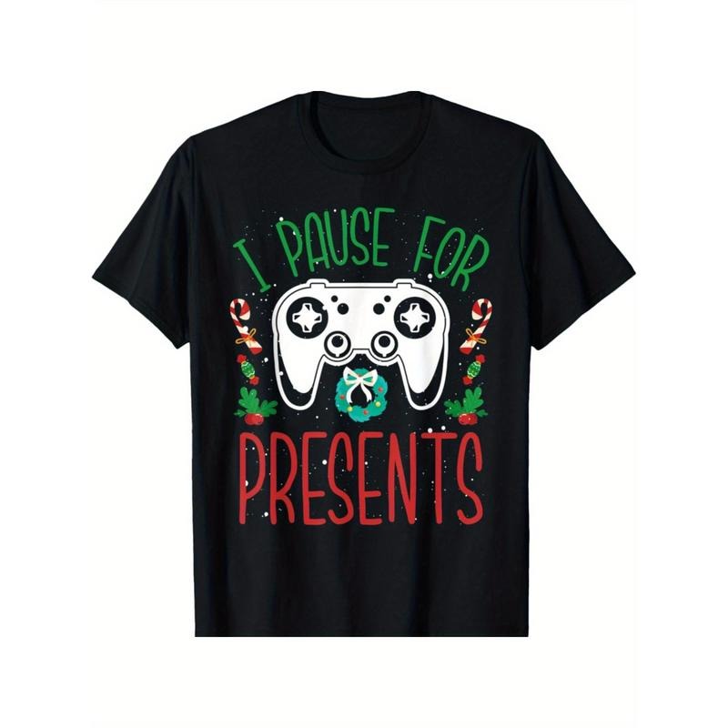 I Pause For Presents Christmas Gaming Video Games Gamer T-Shirt made in usa Hoodie, Sweatshirt | DripVista.com
