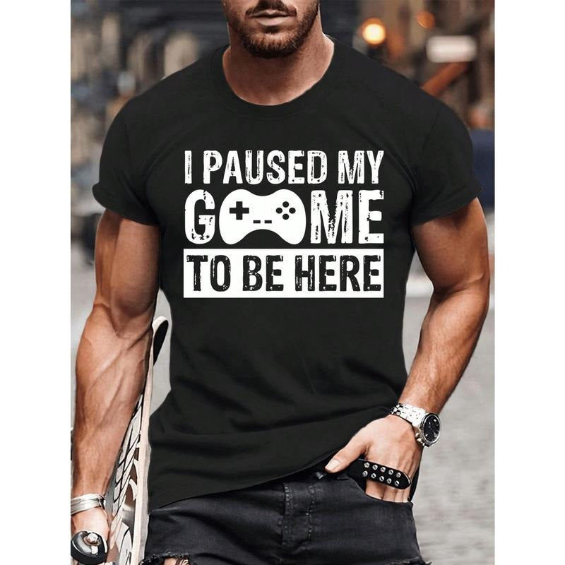 I Paused My Game To Be Here Funny Gaming men t shirt Made in USA Hoodie, Sweatshirt | DripVista.com