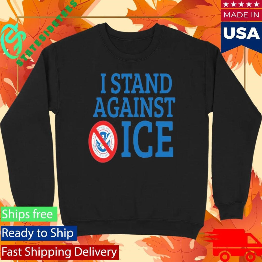 I Stand Against Ice Black Shirt
