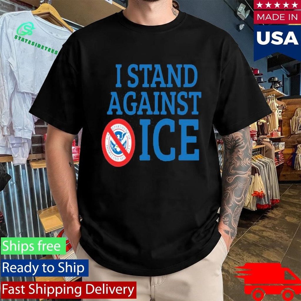 I Stand Against Ice Black Shirt
