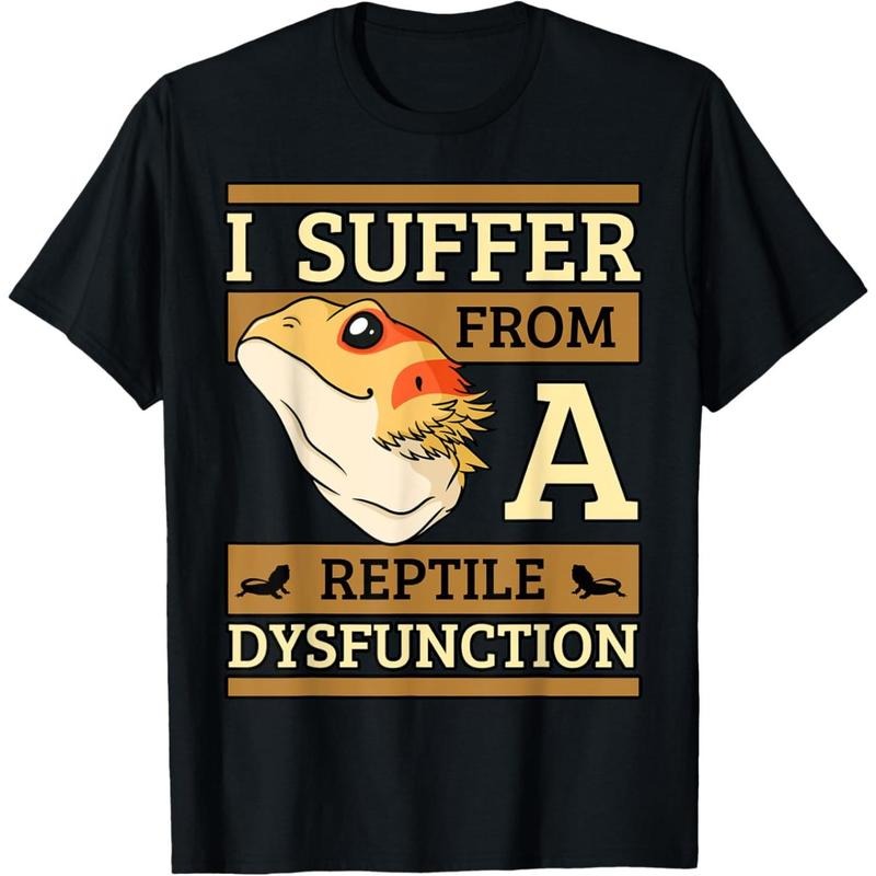 I Suffer From A Reptile Dysfunction Bearded Dragon Lizard T-Shirt made in usa Hoodie, Sweatshirt | DripVista.com