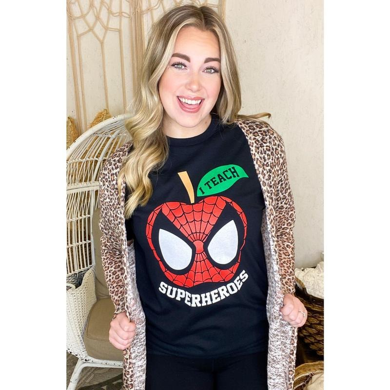 I Teach Superheroes Teacher T-Shirt Hoodie, Sweatshirt | DripVista.com