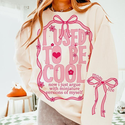 I Used To Be Cool Shirt Shirt, Mom Sleeve Shirt Design, Mom Shirt, Funny Mom Life, Mama Shirt, Mom Shirt, Mother Day Gift, Coquette Mom Gift Shirt Shirt