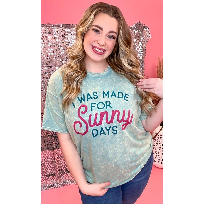 I Was Made For Sunny Days Mineral Washed Shirt Hoodie, Sweatshirt | DripVista.com