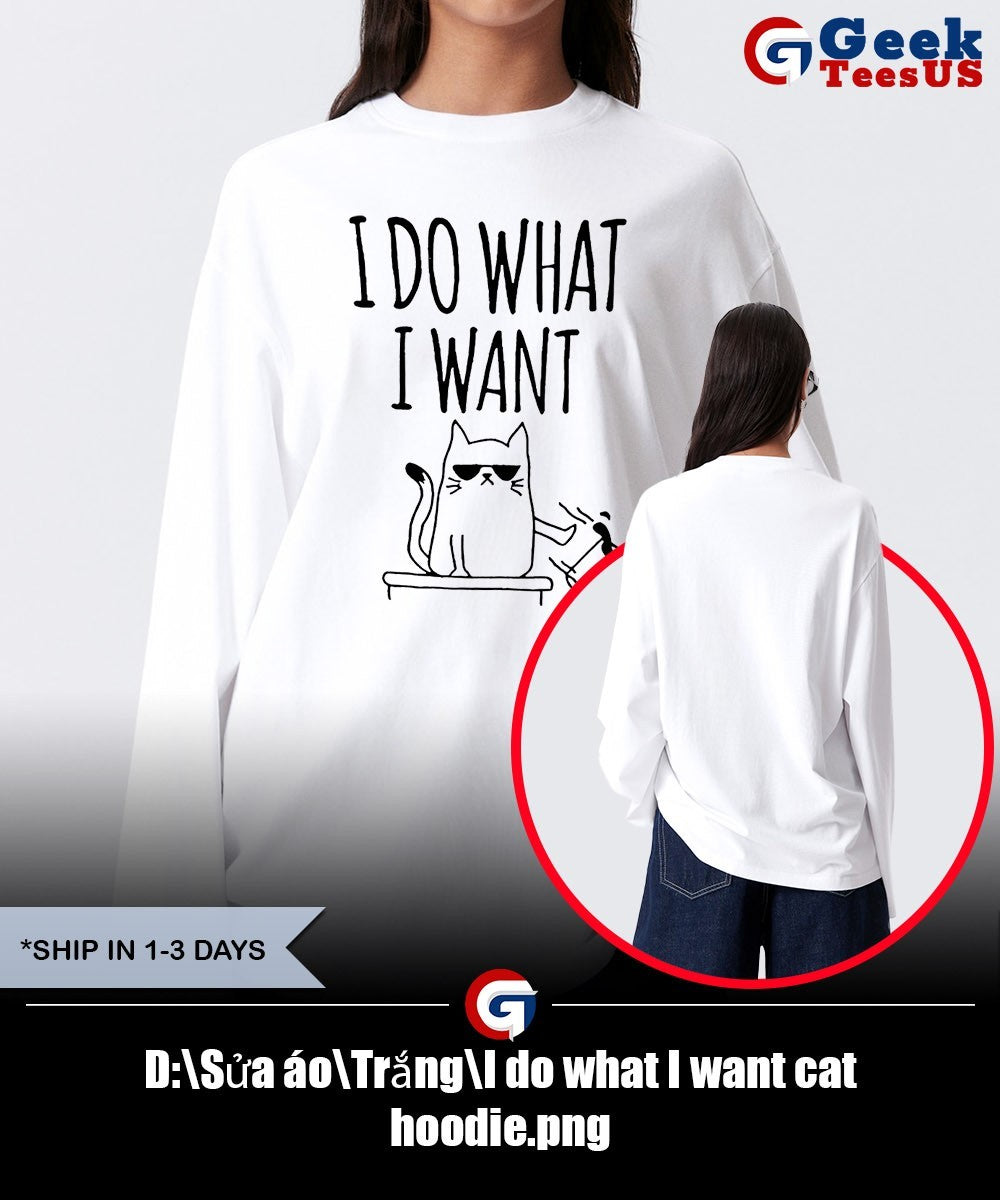 I do what I want cat shirt