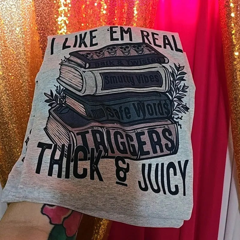 I like em real funny book graphic tee, gildan unisex fit Hoodie, Sweatshirt | DripVista.com