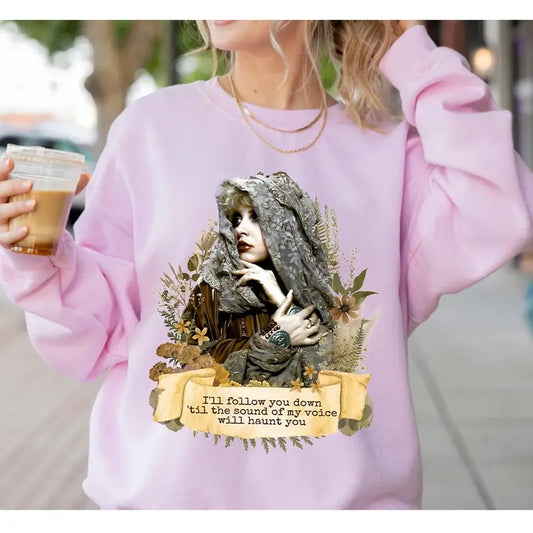 I'll Follow You down 'Til The Sound Of My Voice Will Haunt You Shirt Sweatshirt Hoodie, Silver Springs Sweatshirt, Gift For Her