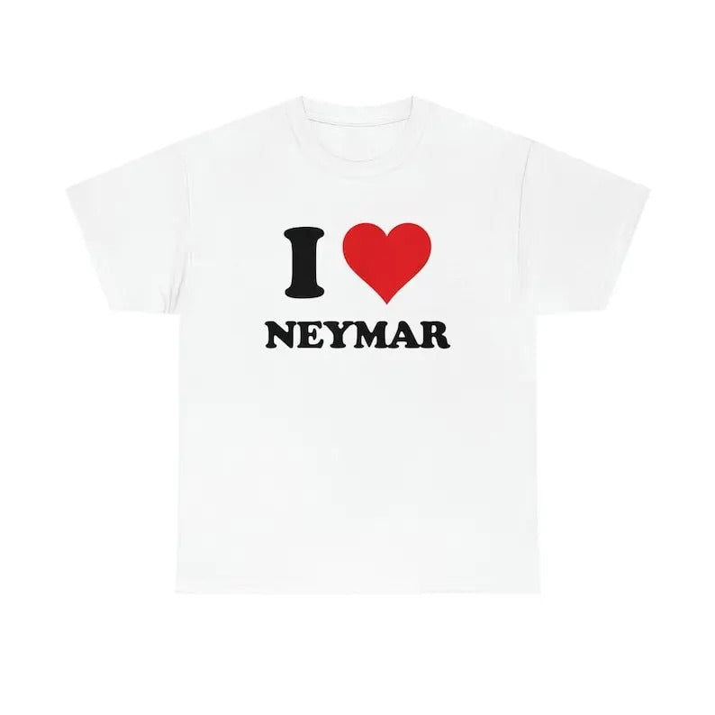 I love Neymar shirt, Unisex, Gift, Graphic T Shirt, Gift For Him, Gift For Her, Gift For Football Lover, I heart shirt