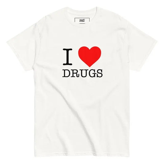 I love drvgs Unisex meme funny  t-shirt, Personalized Gift Idea, Menswear Top Unisex Cotton Short Sleeve Classic,Funny Gift