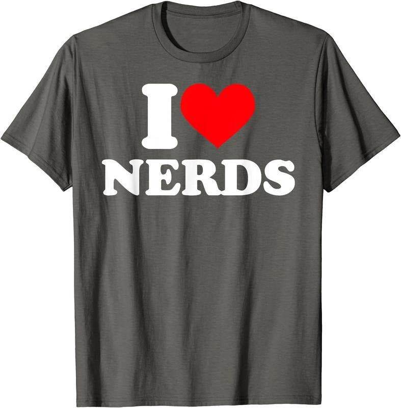 I love nerds T-Shirt | Unisex Cotton Tee, Size S-5XL Hoodie, Sweatshirt | DripVista.com