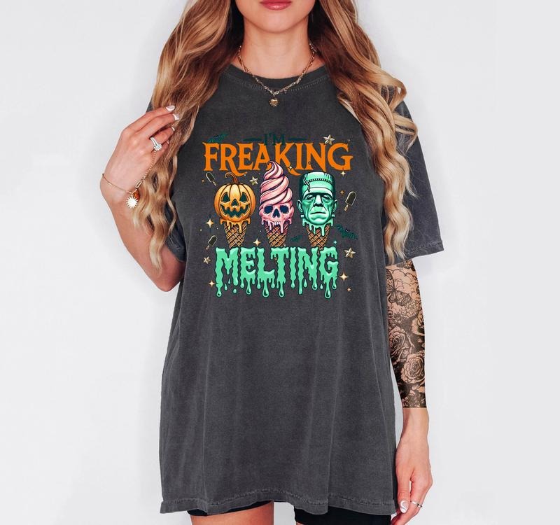 I'm Freaking Melting - T-Shirt, Unisex Size, Funny Tee, Comfortable Shirt, Hallowen Theme Hoodie, Sweatshirt | DripVista.com