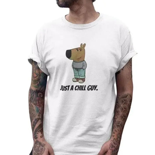 I'm Just A Chill Guy Shirt, TikTok Meme Shirt, Viral Dog Cart00n, Chill Guy Meme Gift,Boyfriend Gift , Funny Boyfriend, Top Womenswear, Lady Underwear
