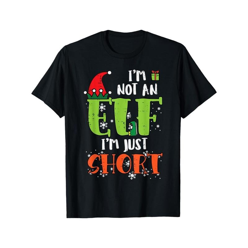 I'm Not an Elf, Just a Short Funny Christmas Men's T-Shirt made in usa Hoodie, Sweatshirt | DripVista.com