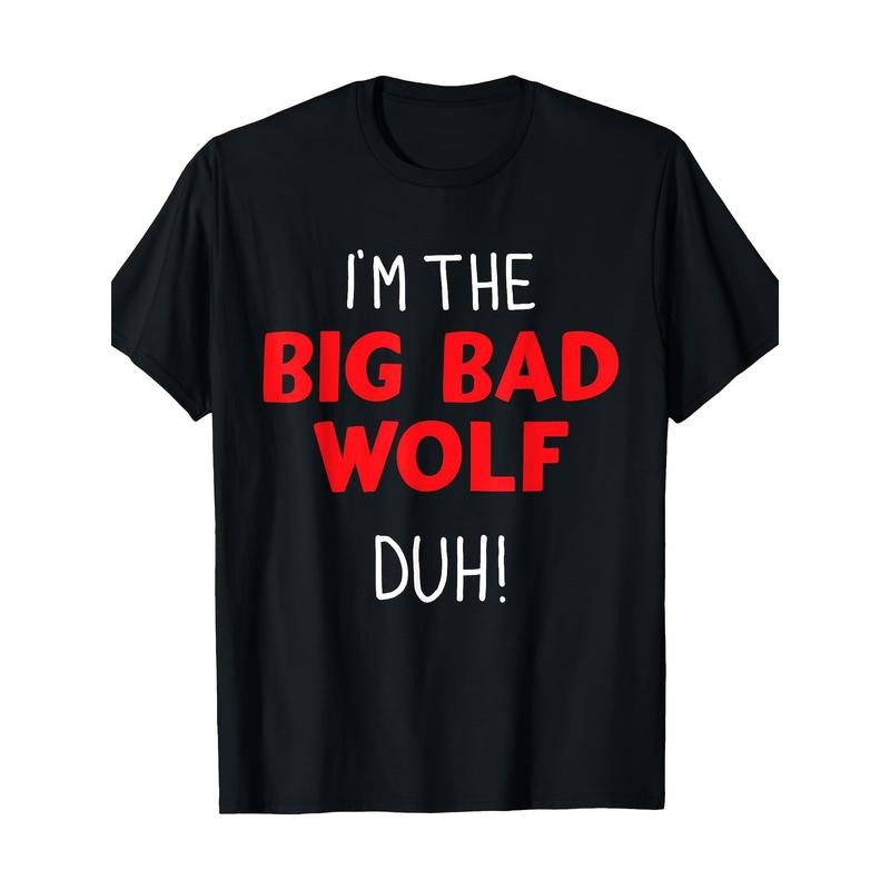 I'm The Bad Wolf Duh Costume For DIY Halloween Party 220g100% Cotton T-Shirt made in usa Hoodie, Sweatshirt | DripVista.com
