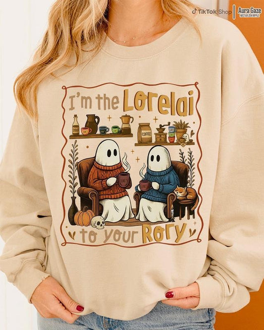 I'm The Lorelai to you Rory Unisex Sweatshirt, Full Size - Full Colors Halloween Gift Ideas, Spooky Autumn Tee, Funny Gilmore Girls Inspired Top