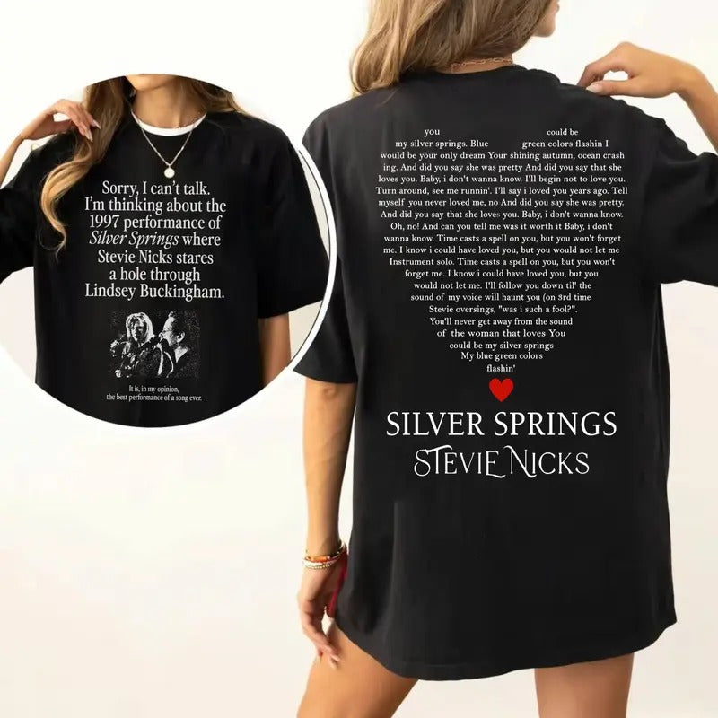 I'm Thinking About The 1997 Performance of Silver Springs Shirt, Don't Be A Lady Be A Legend 2 Side Sweatshirt, Music Concert Hoodie, Gift For Women & Man Unisex Shirts Womenswear Cotton