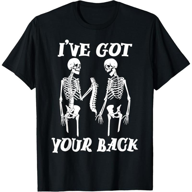 I've Got Your Back Halloween Skeleton Skull Men and Women T-Shirt made in usa Hoodie, Sweatshirt | DripVista.com