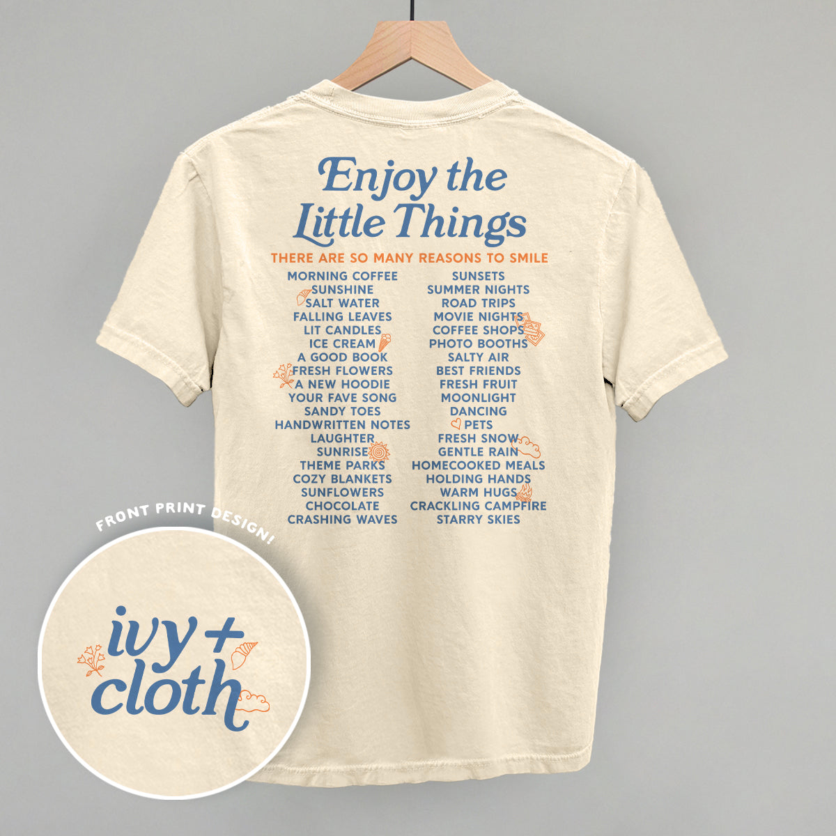 Enjoy The Little Things List (Back Print)