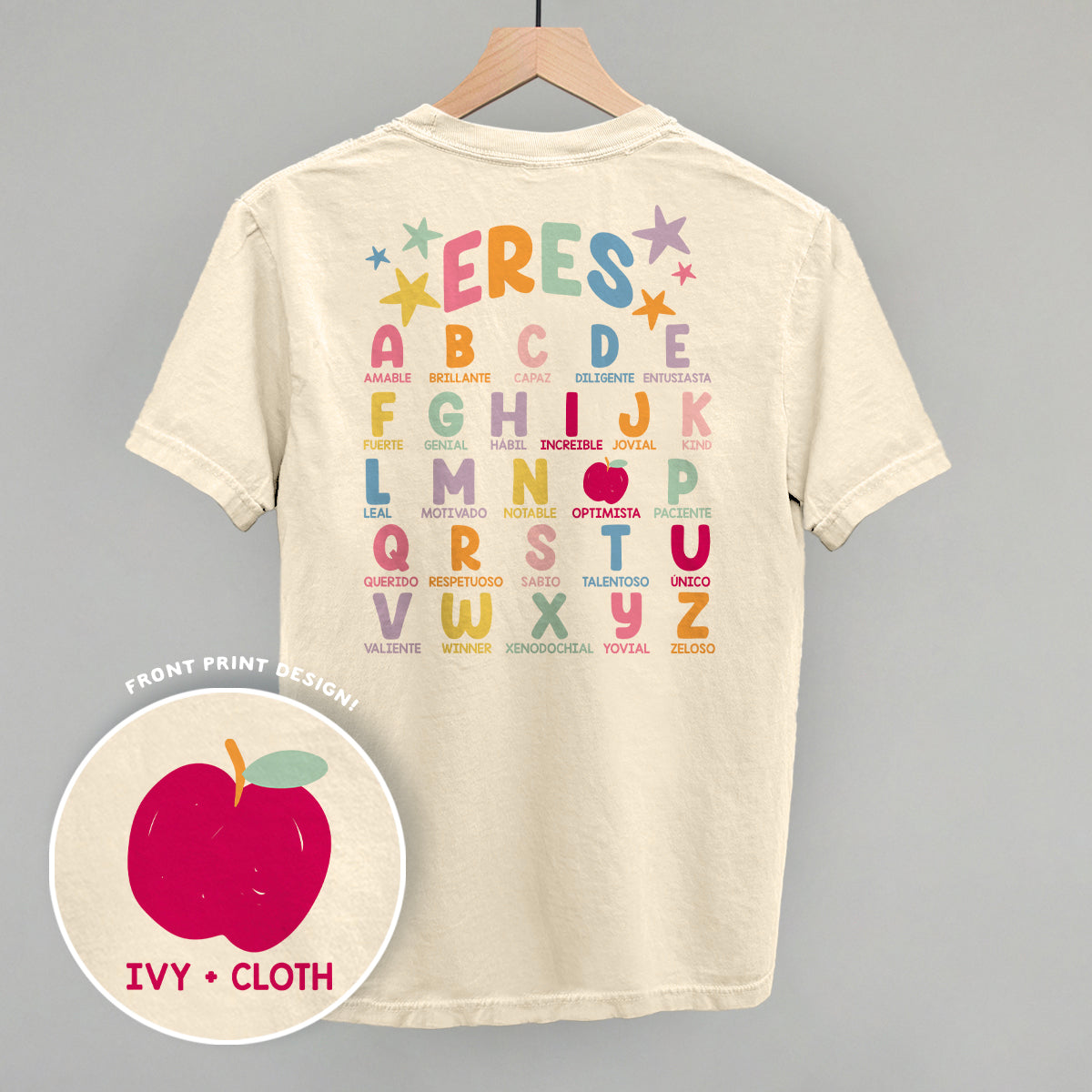 Eres (You Are) Alphabet Spanish (Back Print)