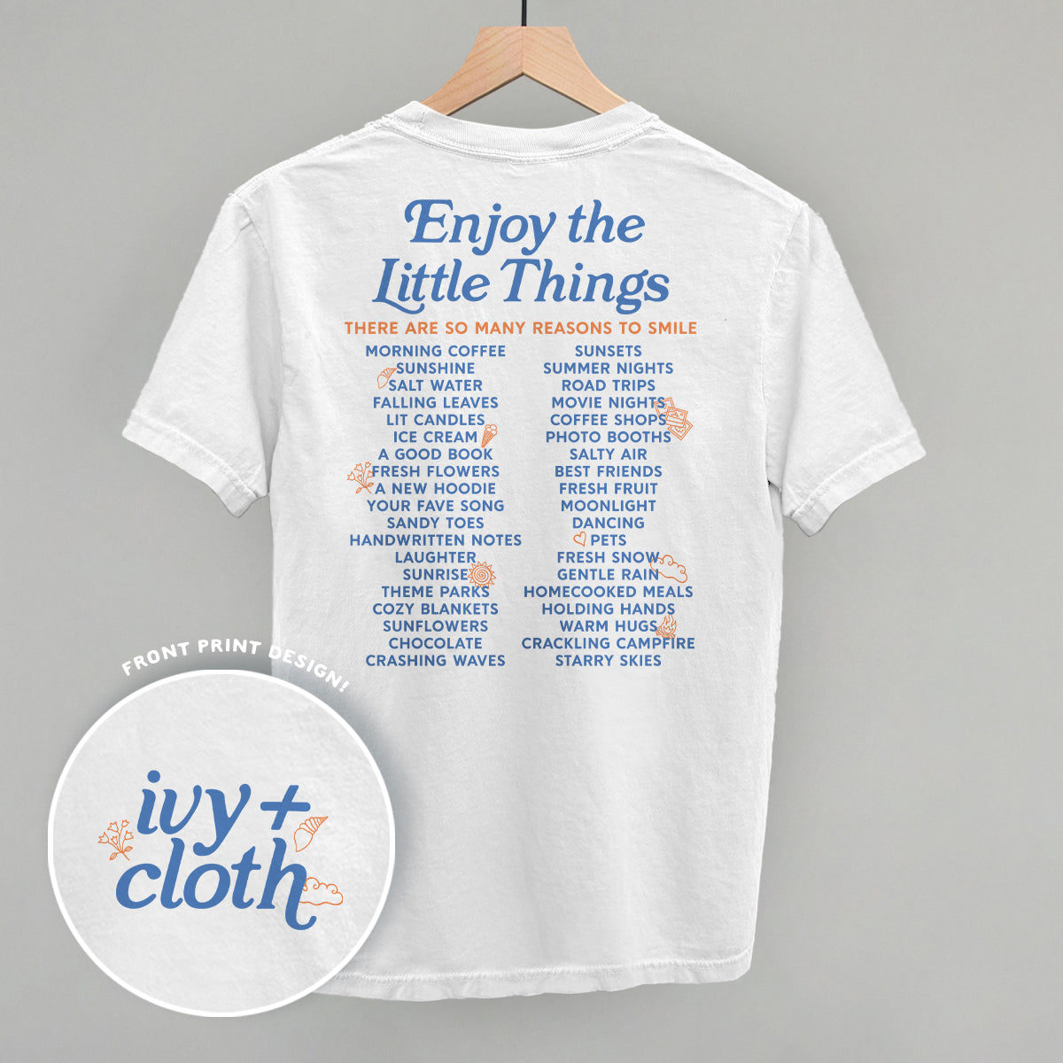 Enjoy The Little Things List (Back Print)