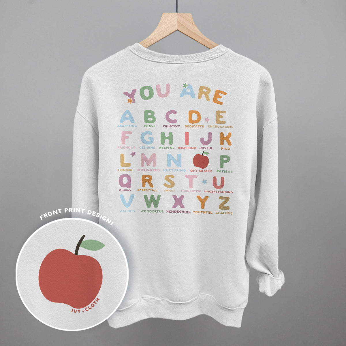 You Are (Alphabet Letters) (Back Print)