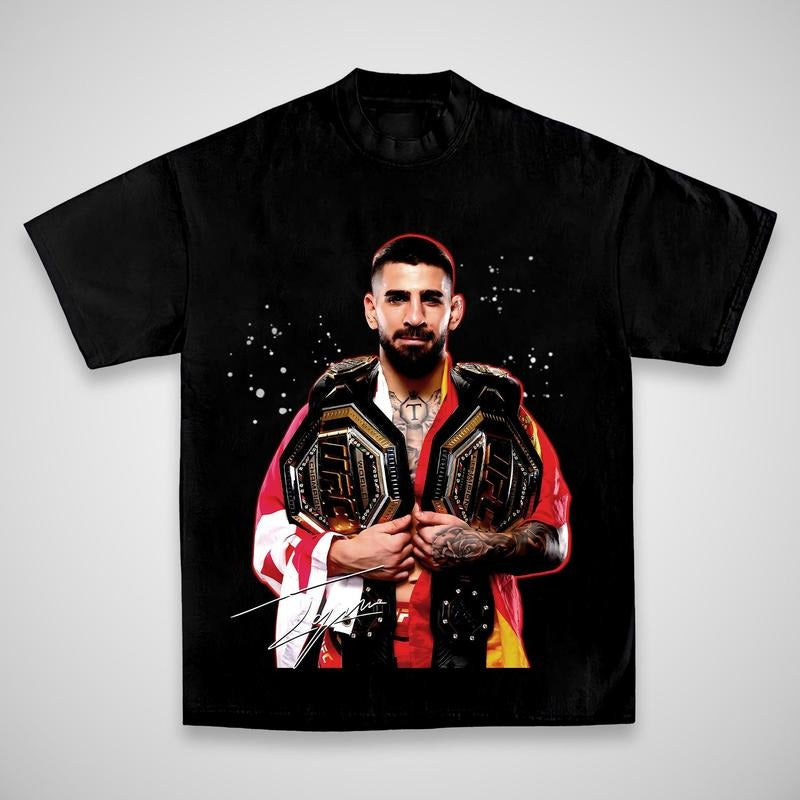 ILIA TOPURIA DOUBLE CHAMP TEE, Boxing T-shirt, Boxer Tee, Sports Shirt, UFC Shirt, MMA Shirt, Gift for Him Gift For Her...