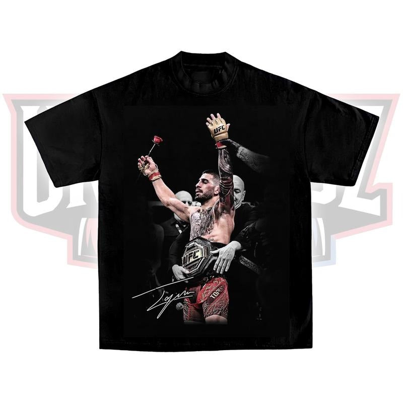 ILIA TOPURIA V2 TEE, Boxing T-shirt, Boxer Tee, Sports Shirt, UFC Shirt, MMA Shirt, Gift for Him Gift For Her Menswear...