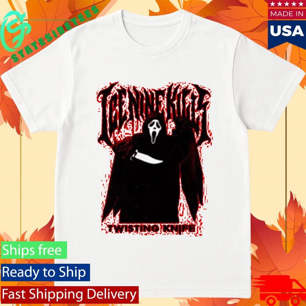Ice Nine Kills X Scream 7 Ghost Face Twisting The Knife Shirt
