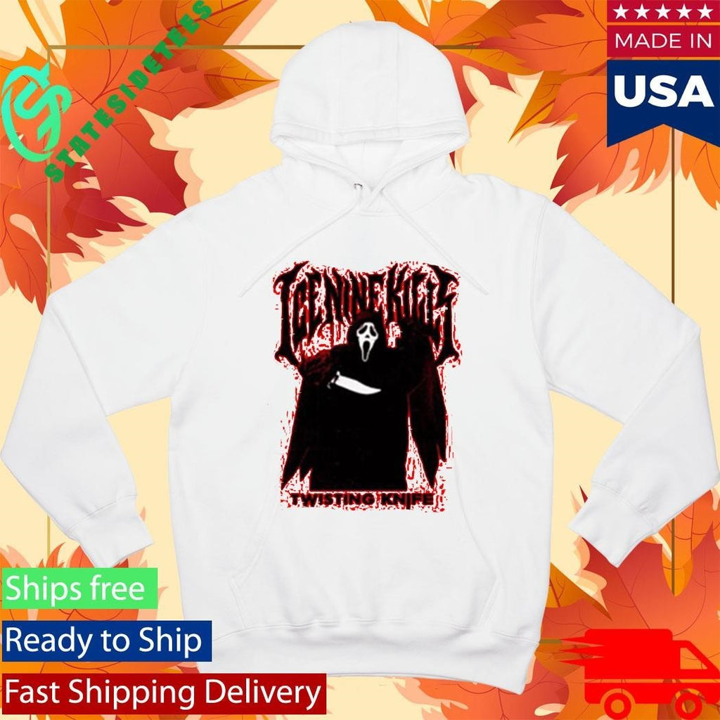 Ice Nine Kills X Scream 7 Ghost Face Twisting The Knife Shirt
