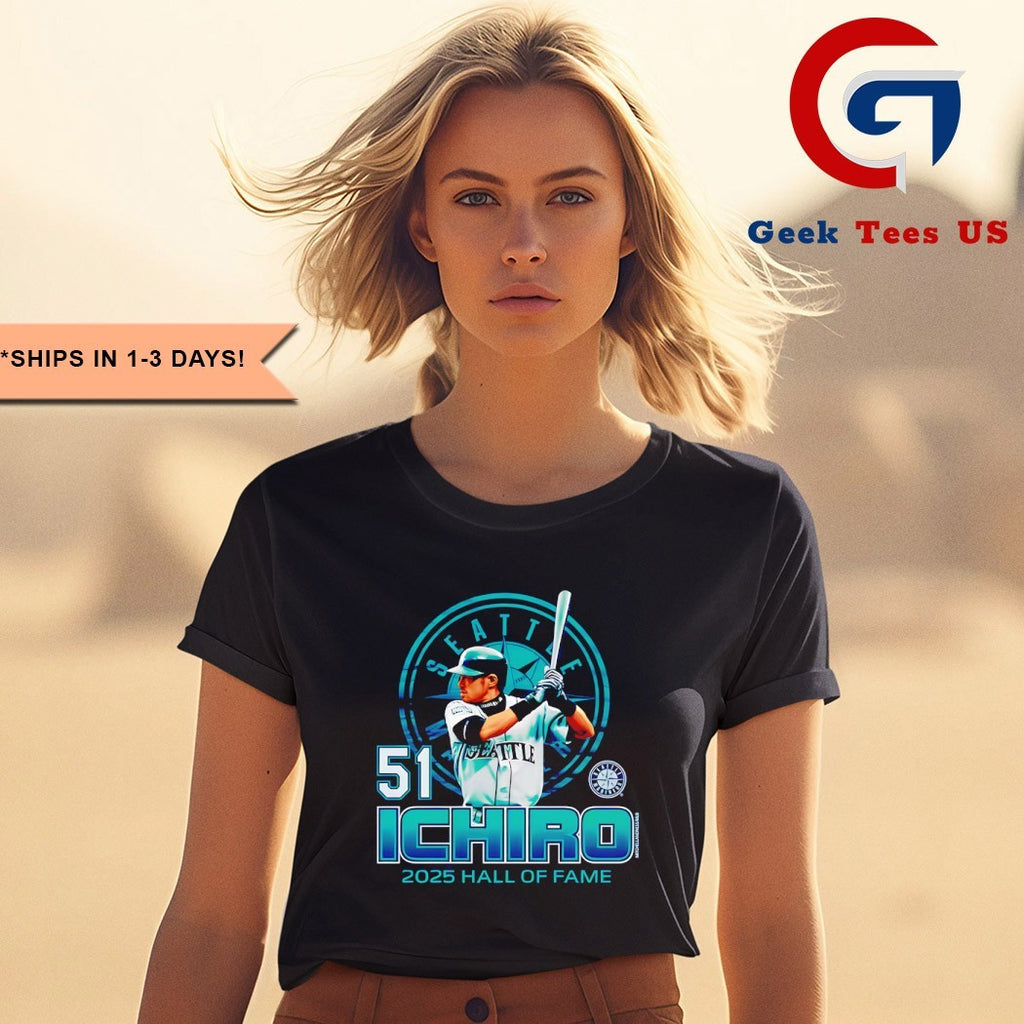 Ichiro Suzuki 51 Seattle Mariners 2025 Hall of Fame shirt