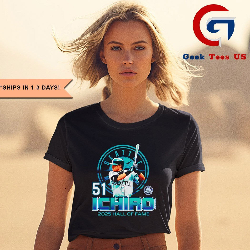 Ichiro Suzuki 51 Seattle Mariners 2025 Hall of Fame shirt