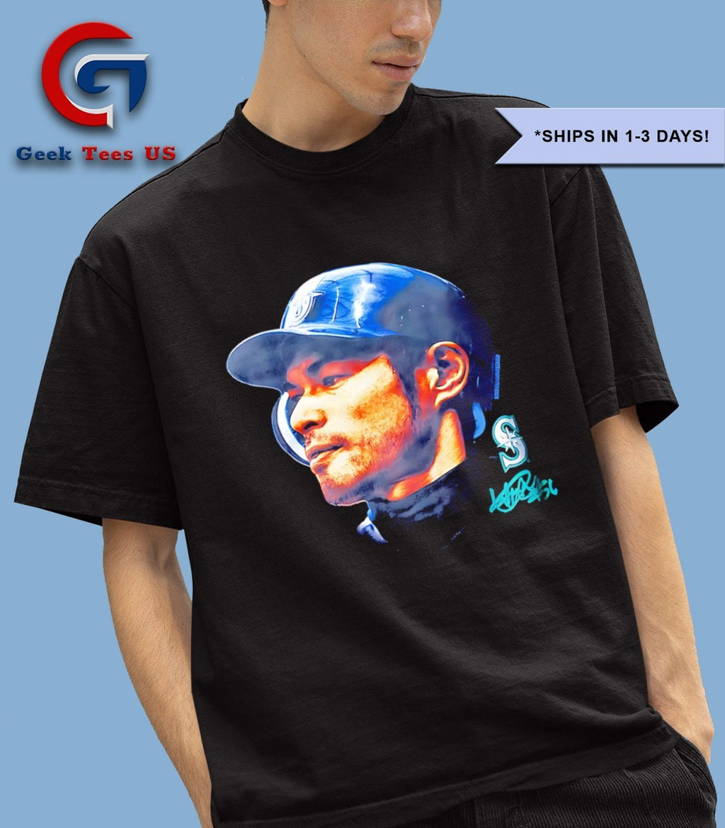 Ichiro Suzuki 51 Seattle Mariners 2025 big head signature shirt