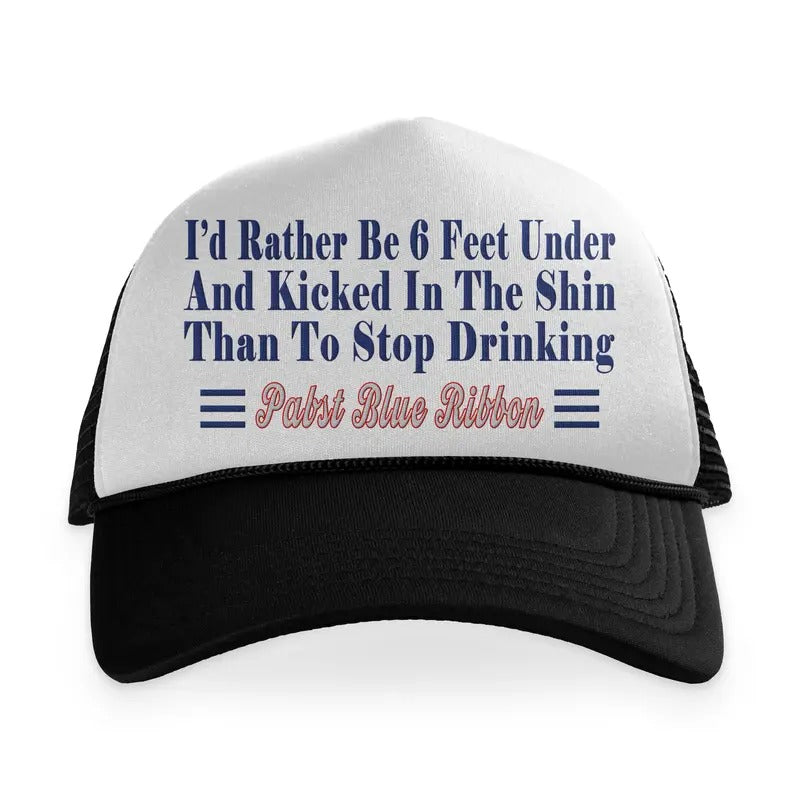Id Rather Be Six Feet Under Custom Printed Hat T-Shirts, Hoodie, Sweatshirt | DripVista.com