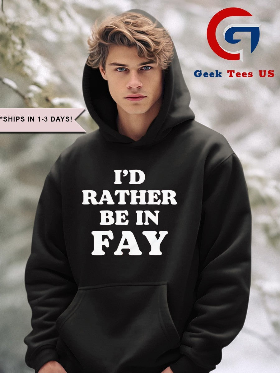 I’d rather be in Fay shirt