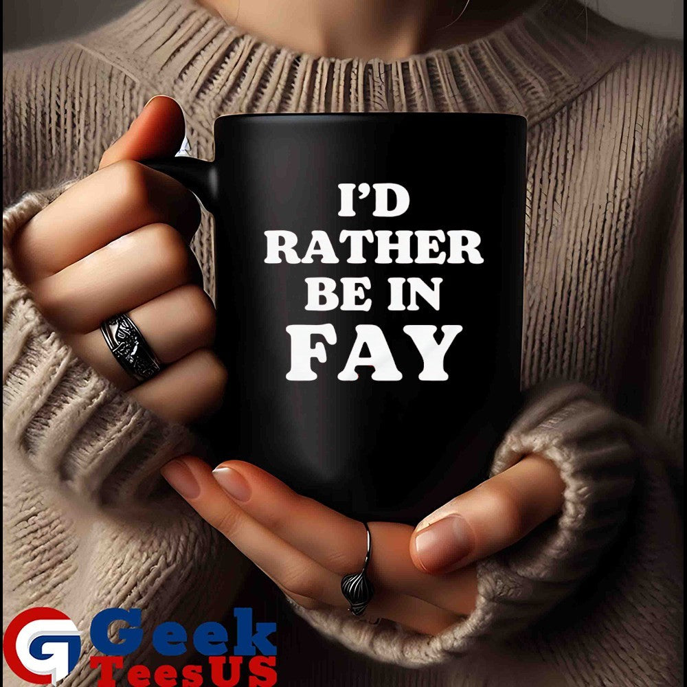 I’d rather be in Fay shirt