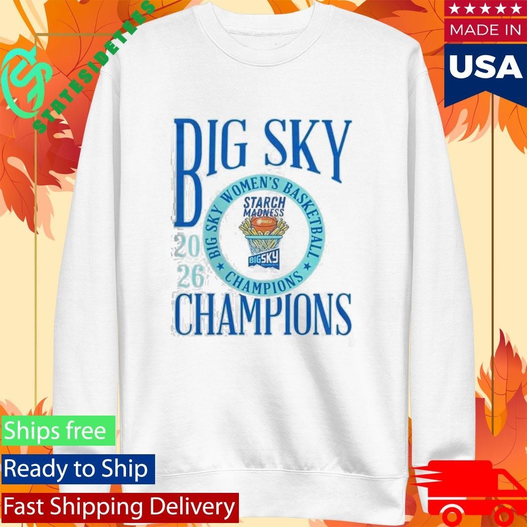 Idaho Vandals Women’s Basketball 2026 Big Sky Conference Champions Starch Madness T-Shirt