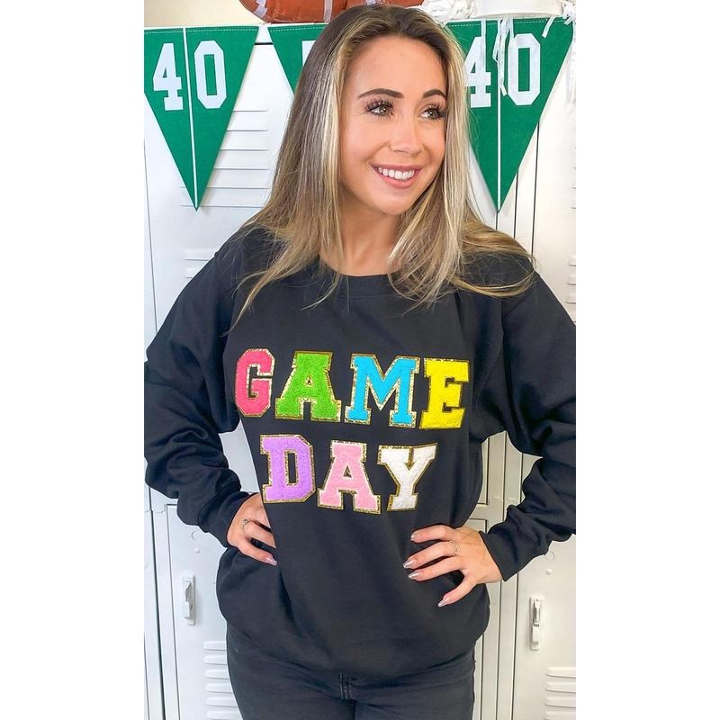 Ideal Chenille Game Day Graphic Sweatshirt T-Shirts, Hoodie | DripVista.com