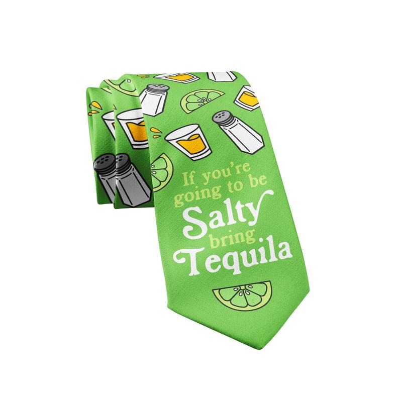 If You're Going To Be Salty Bring Tequila Tie Novelty Ties for Men Funny Neckties for Guys Funny Ties T-Shirts, Hoodie,...