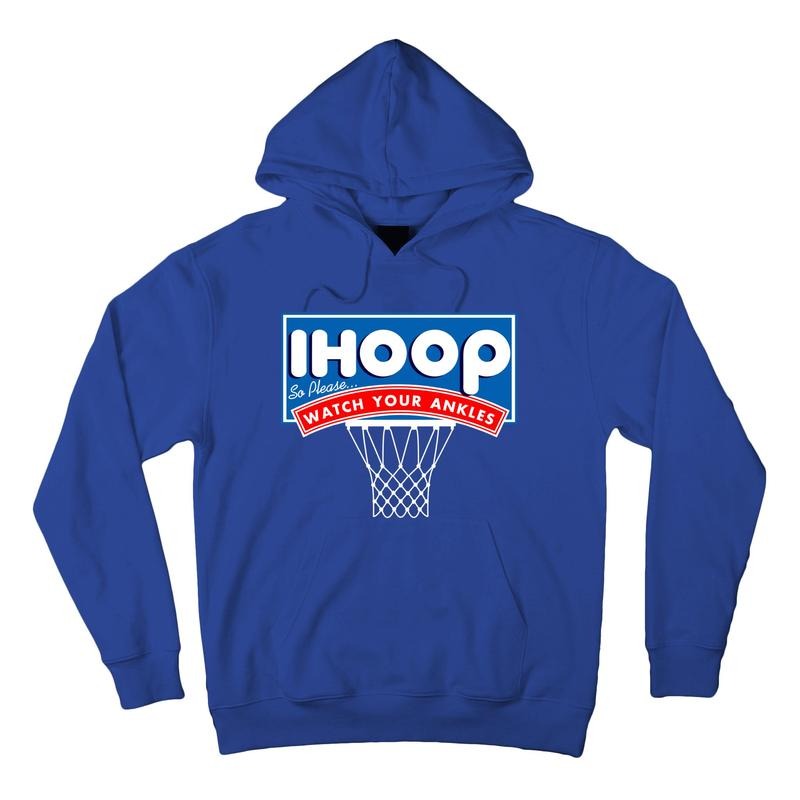 Ihoop I Hoop So Please Watch Your Ankles Classic Logo Funny Basketball Hoodie T-Shirts, Sweatshirt | DripVista.com
