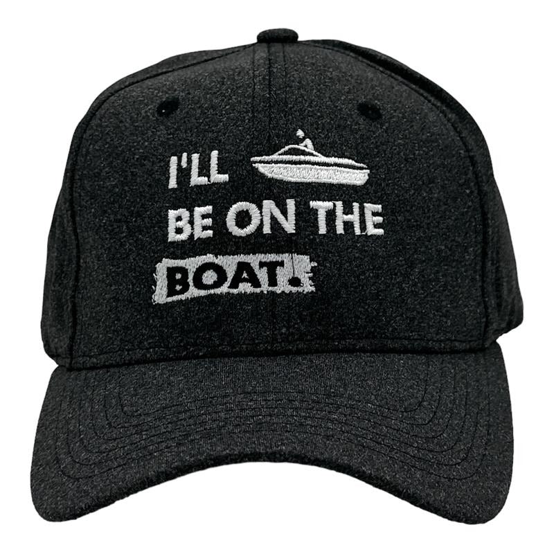 Ill Be On The Boat Hat Funny Sarcastic Fishing Graphic Baseball Cap Funny Hats Sarcastic  Funny Fishing  Novelty Caps for...
