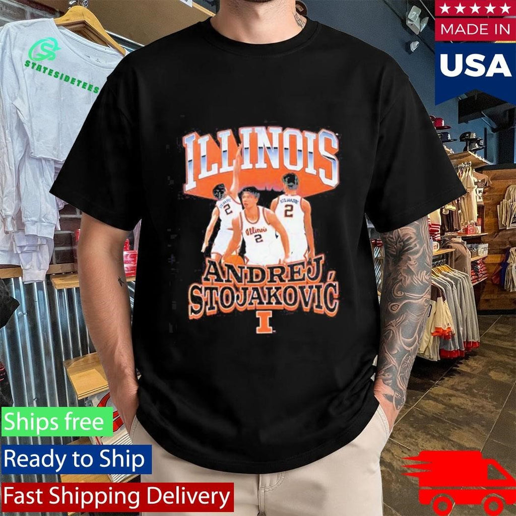 Illinois Basketball Andrej Stojakovic graphic Shirt