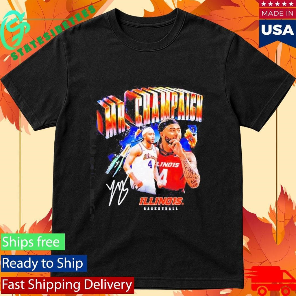 Illinois Basketball Kylan Boswell Mr Champaign signature graphic Shirt