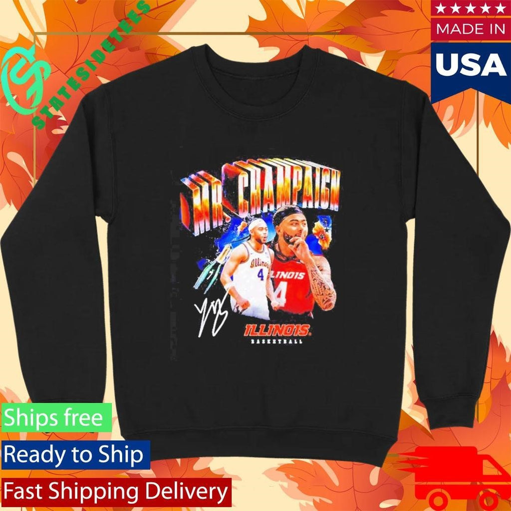 Illinois Basketball Kylan Boswell Mr Champaign signature graphic Shirt